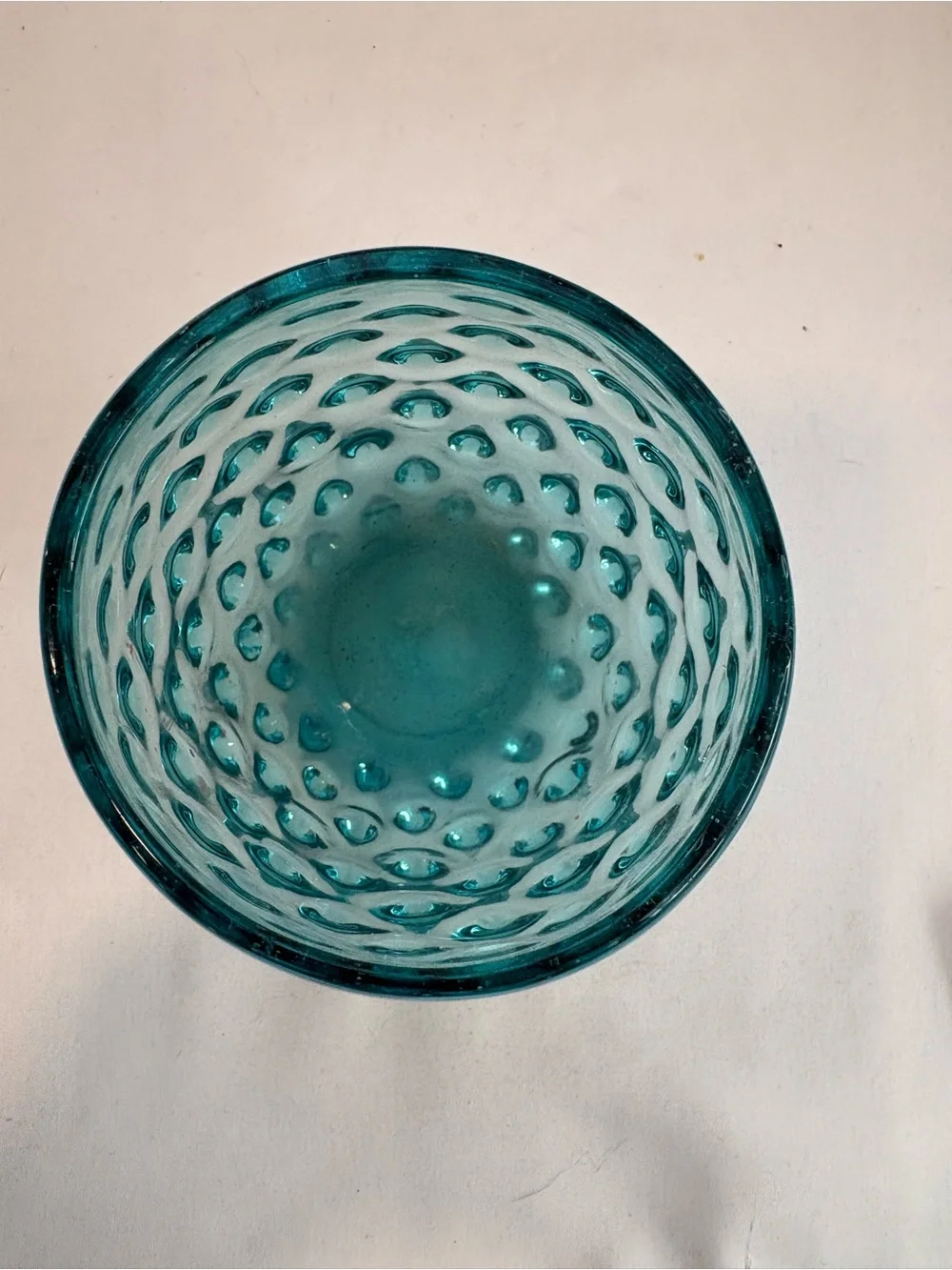 Vintage hobnail candle holder